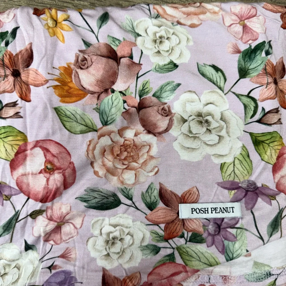 Posh Peanut light purple floral‎ print swaddle